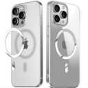 for MagSafe Sticker, 2 Pack Magnetic Ring, Universal Magnetic Wireless Charger Conversion Kit for iPhone 16/15/14/13/12/11 Pro Max Mini, Galaxy S24/S23and More,Mirror