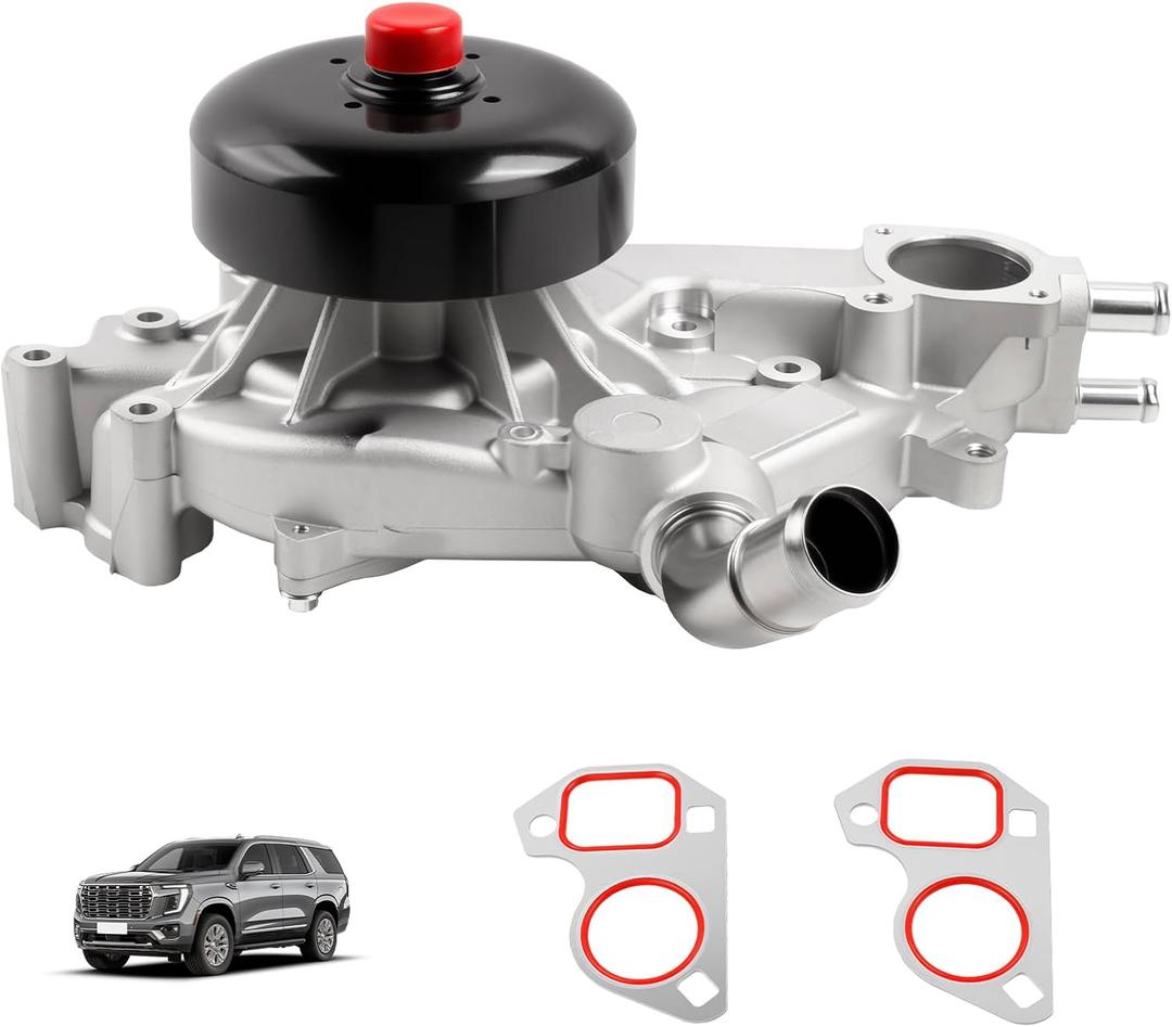 AW5104 Water Pump with Gasket Fits for 1999-2006 Silverado Tahoe Suburban, Sierra Yukon, Escalade, 4.8L 5.3L 6.0L V8 - Replaces 12569519, 19195104, 252-845, AW5087
