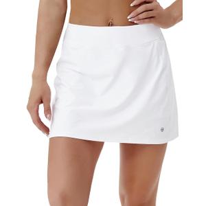 BUBBLELIME Women Adjustable Running Tennis Skort Pockets Workout Golf Skirt (S)