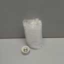 Glass Water Bottles With Double Lid,16OZ Clear water Bottle With Time Marker,Water Bottle With Straw, Circle water Bottle For Milk,Juice, Coffee(550ml,White)