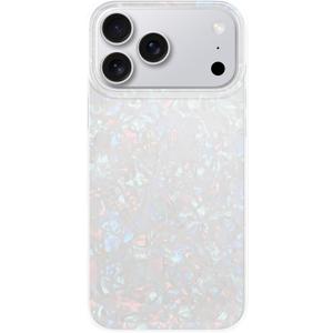 LONLI Hue for iPhone 17 Pro Case - Pearl Tort Shockproof Phone Cover - [Shock-Absorbent Bumper] - Elegant, Unique and Aesthetic for Women and Girls