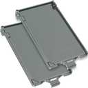 2Pcs Recessed Outlet Box Cover, DBVC-1 Replacement Cover, UV Rated, Weather-Proof, Type 3r Enclosure Cover Compatible with DBVR/DBVS/DBVM Series, 60VC, and Other Outlet Box.