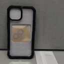 CENHUFO Privacy for iPhone 14 Case/iPhone 13 Case, Full Body Phone Case with Built-in 9H Tempered Glass Privacy Screen Protector and Camera Lens Protector, Shockproof Bumper Clear Cover - Black