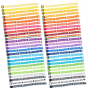 Zodaca 52-Pack Adjustable WWJD Bracelets for Men and Women, What Would Jesus Do Woven Wristbands for Church Fundraisers, Sunday School (26 Assorted Colors) - Jesus Bracelets