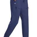 baleaf Women's Joggers Lightweight Hiking Pants High Waist 5 Zipper Pockets Quick Dry Travel Athletic UPF50+ (Large)