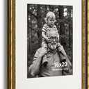 Yaetm 16x20 Gold Picture Frame, Ornate Vintage Frame for Art, Black & Gold