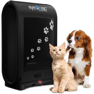 EyeVac Pet Touchless Vacuum Automatic Dustpan - Ultra Fast & Powerful - Great for Sweeping Cat Dog Pet Hair Food Dirt Kitchen, Corded Canister Vacuum, Bagless, Automatic Sensors, 1400 Watt (Black)