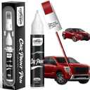 Red Alert/Scarlet Red(A20) for Nissan Touch Up Paint Pen, 2 in 1 Car Scratch Remover with Pen Tip and Brush, Precise Color Match for Car Paint Scratch Repair, Quickly and Easily Fix Chips and Nicks (EXP 08/31/28)