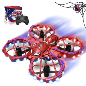 Spider Drone for Kids, Jomzuci RC Mini Drone with 360Flip, Hover Indoor Drones for Kids 8-12 with 2 Batteries, Headless Mode, 3 Speed Mode, Quadcopter Outdoor Toys Gifts for 8-12 Year Old Boys Girls