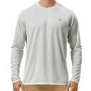 Roadbox Mens UPF 50+ UV Sun Protection Shirts Outdoor Long Sleeve SPF Diving Rash Guard for Fishing Hiking Swimming, XL