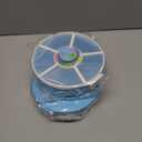 Aimsnk Kids Original Snack Spinner Bundle - Reusable Snack Container with 5 Compartment Dispenser and Lid | BPA and PVC Free | Dishwasher Safe | No Spill, Leakproof,for Toddlers,School (Blue-2Pack)