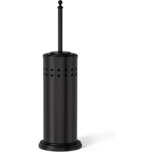 DOWRY Anti-Hand Off Toilet Plunger with Holder for Bathroom,Powerful Efficient Force Suction Cup,Heavy Duty, Deep Cleaning Black (18.7In)