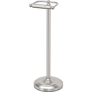 Gatco 1436SN Pedestal Toilet Paper Holder, Satin Nickel