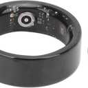 Smart Ring Health Tracker, BT5.0 Sleep Tracking Wearable Health Rings, Health Fitness Tracker Rings for Women & Men, with Multiple Modes (11#) (Black)