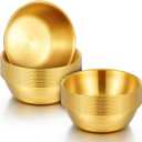 Kifmurase 20Pcs Stainless Steel Sauce Dishes, 3.2inch Mini Individual Saucers Bowls, Round Seasoning Dishes, Sushi Dipping Bowl, Appetizer Plates for Sushi, Dessert, Tomato Sauce, Soy