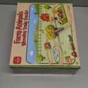 Lehoo Castle Wooden Train Set for Toddlers 2-4, Wooden Train Track, Farm Animals Toys for Ages 3-5, 3 Year Old Boy Gift, Toys for 4 Year Old Boys