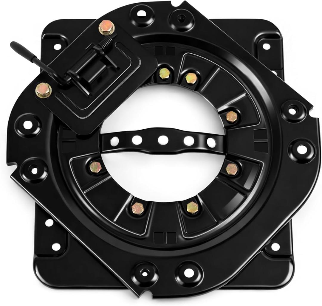 Woanger Swivel Car Seat Base 360 Rotating Heavy-duty Swivel Base 3.0mm Steel Plate & 286.6 Lbs Load Capacity Universal Seat Mount for Rv Van Camper Truck Bus Commercial Vehicle