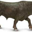 Safari Ltd. Black Bull Figurine - Detailed 6" Plastic Model Figure - Fun Educational Play Toy for Boys, Girls & Kids Ages 3+