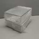 3 Pack Refrigerator Organizer Bins with Pull-out Drawer, Stackable Fridge Drawer Organizer Set with Handle, Clear Plastic Food Storage Containers for Freezer, Cabinet, Kitchen, Pantry