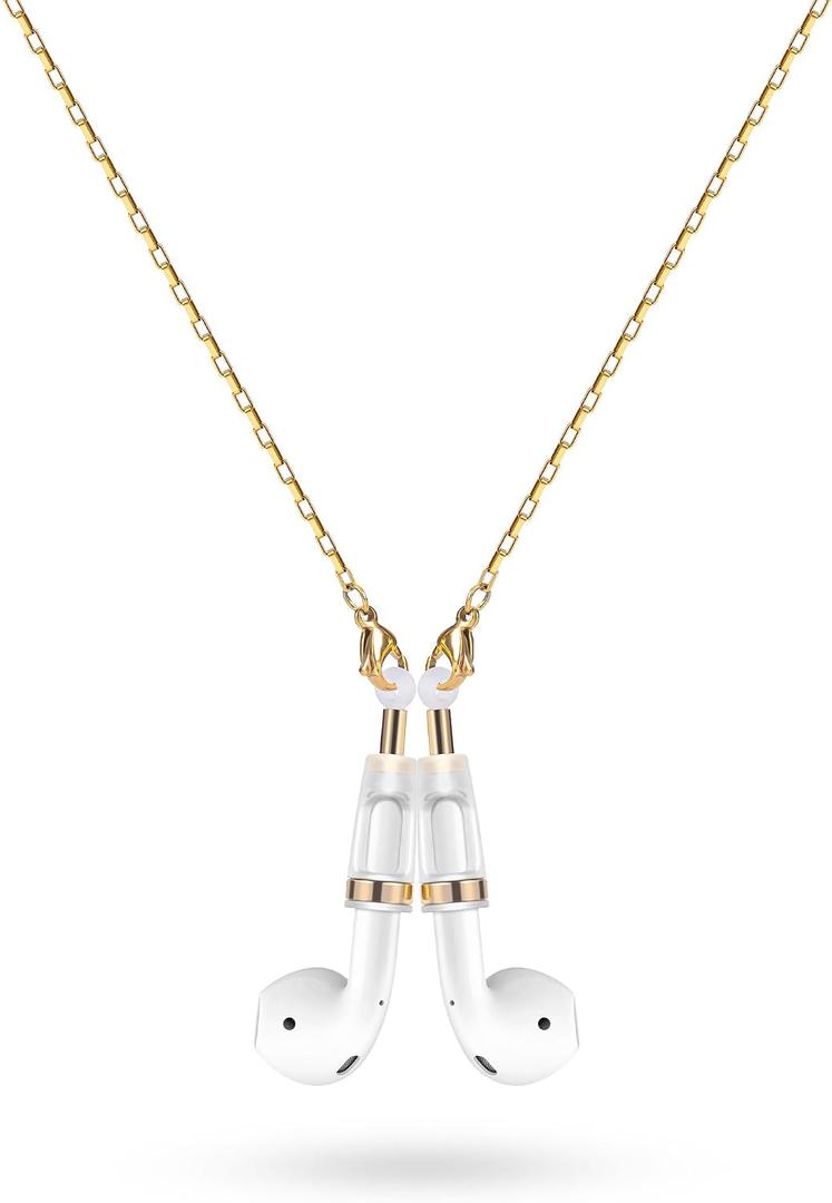 Fashion Magnetic Anti-Lost for Airpod Strap Necklace Lanyard, Neckband for AirPods 3 2 1/ Pro/ Pro 2(Gold Cable Design)