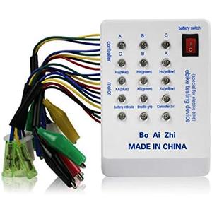 ZHANGLI E-Bike Tester 24V/36V/48V/60V/72V Brushless MotorTester with Indicator, Portable Riding Quick Battery Powered Spared Device Tester Controller