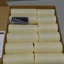 Enido 12 Pc Flameless LED Candles with Remote & Timer, Outdoor Waterproof, Flickering Electric Warm Lights for Cozy Home & Holiday Romantic Decor, Battery Operated for Party(D 2.2 x H 4/5/6