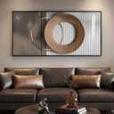 Large Horizontal Framed Modern Elegant Wall Art for Living Room, 48x24 Inch