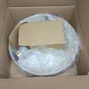 BISAMIYA Modern Semi Flush Mount Ceiling Light Fixture, Brass Accent and 12.6" Metal Shade Ceiling Light, for Kitchen, Hallway, Entryway, Pantry, Laundry Room (Cream)