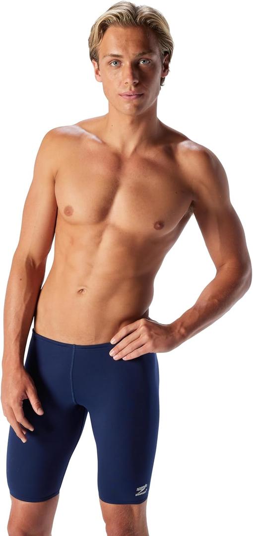 Speedo Men's Swimsuit Jammer Endurance+ Solid USA Adult (40, Team Navy)