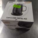 Kepwam Self Heating Coffee Mug T2, 16oz Smart Heated Coffee Mug, 150 Min Battery Life - Hot up to 149 Temperature Control Coffee Mug Warmer, Gifts for Dad Mom (No APP) (Steel Blue)