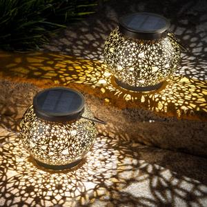 LeiDrail Solar Lanterns Outdoor Waterproof, Birthday Gifts for Women Mom Grandma, Metal Hanging Solar Lights, Garden Decor for Patio, Porch, Yard, Backyard, Camp, 2 Pack