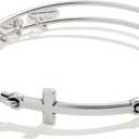 Alex and Ani Spiritual Armor Cross Inline Charm Bangle