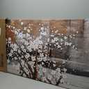 KLAKLA Large Canvas Wall Art for Living Room Brown Picture Wall Decor Modern Paintings Plum Blossom Art Prints Bedroom Office Framed Artwork for Wall