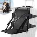 zxbaers Upgraded Kids Travel Seat, Portable Luggage Seat for Toddler Kids Ride on Suitcase with Seat Belt, Carry On Suitcase with Baby Seat, Free Parents' Hands Made Travel Easier
