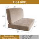 RV Dinette Cushions,Replacement Camper Cushion, RV Seat 36''Camel | RV Replacement Cushions With High Density Foam,Dinette Seat for Camper Trailer Come with 1 Backrest & 1 Bench