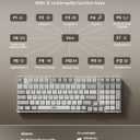 2.4G Wireless Keyboard and Mouse Combo with Silent Touch, One-Key to Switch Windows, Mac OS, Quiet Soft Click, Compact Full-Size (98 Keys) Typewriter Keyboard for PC, Desktop, Laptop, MacBook- White