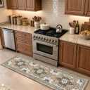 DEXI Kitchen Floor Mats Cushioned Anti Fatigue Runner Rug 24x87 Brown, 87"L x 24"W x 0.4"Th