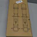 MIXXIDEA 2PK Metal Bird Feeders with 6 Feeding Ports,Tube Bird Feeder with Steel Hanger,Wild Bird Feeder for Outdoors Hanging, Attracting Birds in Your Lawn, Garden, Balcony (Green)