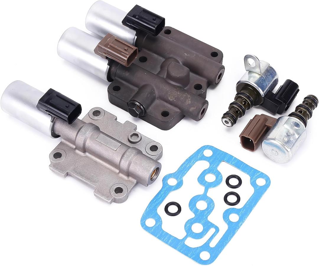 For Honda Acura Transmission Solenoid Kit, OEM Replacement Parts 28250-P6H-024 28250-P7W-003 28400-P6H-013 28500-P6H-013 28600-RKE-004 28610-RKE-004