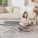 Regalo Portable My Cot®, Award Winning Brand, Toddler Cot, Gray, 48" Long, 24.5" Wide, Toddler Bed