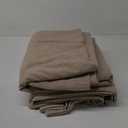 2 Panels Curtains Blackout Linen Beige, 40"x96"