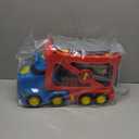 Extra Large Toy Trucks for Toddlers, 3-Layer City Trucks for Kids, 7-in-1 Big Transport Carrier Truck with Siren & Lights and 6 Toy Cars, Christmas Birthday Gifts for Boys Girls