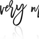 Metal Enjoy Every Moment Wall Sign Decor - Laser Cut Words Metal Words Hallway Wall Decor for Home Living Room, Bedroom, Bathroom and More