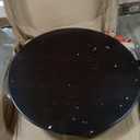 YOPTO 5 Pieces Dining Table Set with 42" Round Kitchen Desk, Wooden Living Room Furniture W/ 4 Upholstered Chairs, for Restaurant, Home Bistro, Espresso