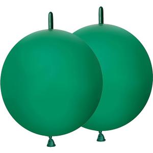 Dark Green Link Balloons 6 Inch 120 Pcs Latex Quick Linking Balloon for Birthday Wedding Party Festival Decorations
