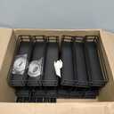 Pull Out Spice Rack Organizer for Cabinet, Slide Out Spice Racks, Easy to Install, 2.1''Wx10.35''Dx8.26''H, 3 Drawers 2 Tiers(Black)