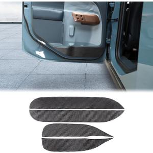 Aunginsy Car Anti-Kick Door Panel Cover Trim Sticker Compatible with Ford Maverick 2022-2024 Truck Carbon Fiber Front Rear Inner Door Anti Kick Panel Decorative Cover Decal Protector Strip Accessories (Black)