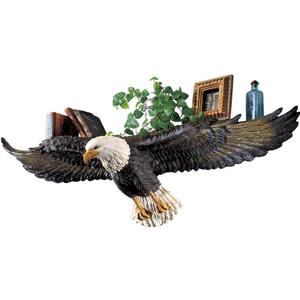 Collections Etc 3D Eagle Sculpted Wall Shelf Multi