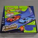 Plastic Flexible Race Car Track for Kids Toy with 20 Suction Cups & 8 Yellow Gasket Compatible with 4 Alloy Diecast 1:64 Cars Toys,13FT Rolls Up Portable Flex Track Racetrack Toy for 3 Up Years Old