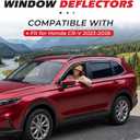 in-Channel Rain Guards Fit for Honda CR-V 2023-2026, 4 PCS